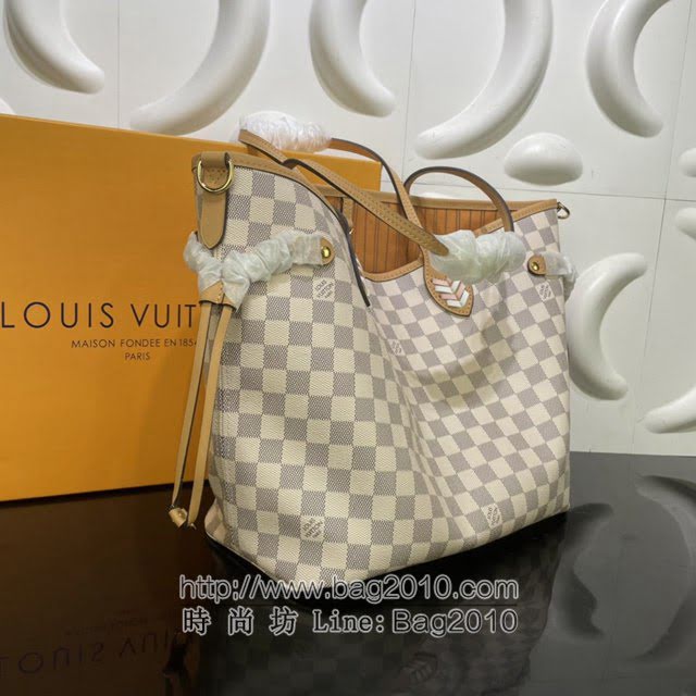 Louis Vuitton新款女包 N50047 路易威登Neverfull经典手袋 LV编织皮革肩带购物袋手提包妈咪包  ydh4201